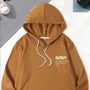 men letter graphic drawstring kangaroo pocket hoodie